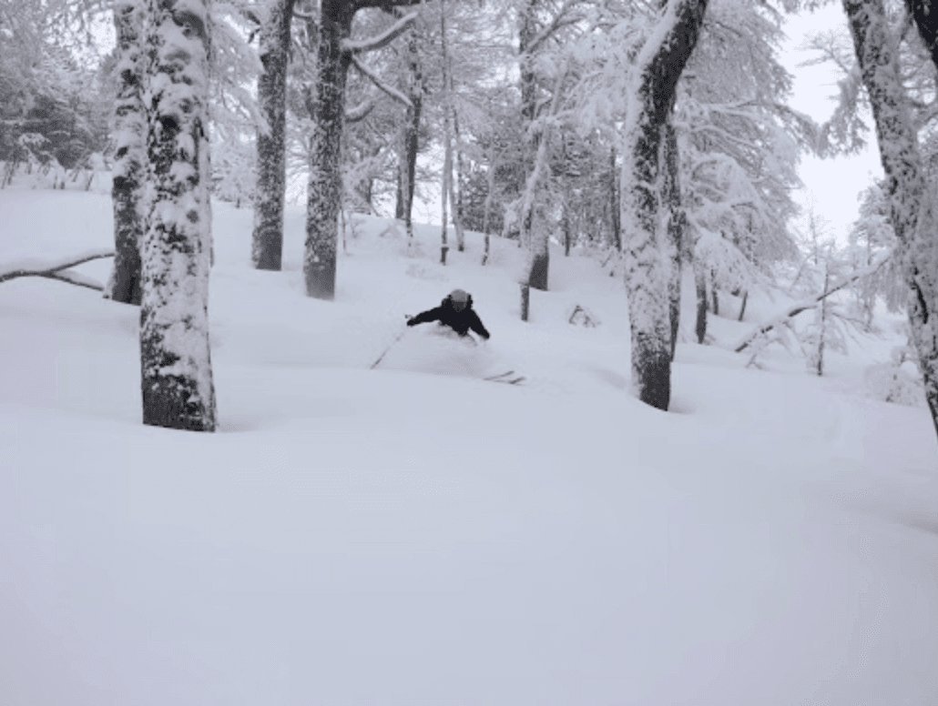 Ski touring in the Araucanía region of Chile